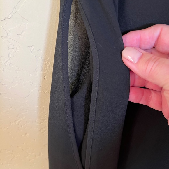 NWT - Double Zero LS V-Neck Chiffon Cross Over Blouse - Size Small - Picture 5 of 5